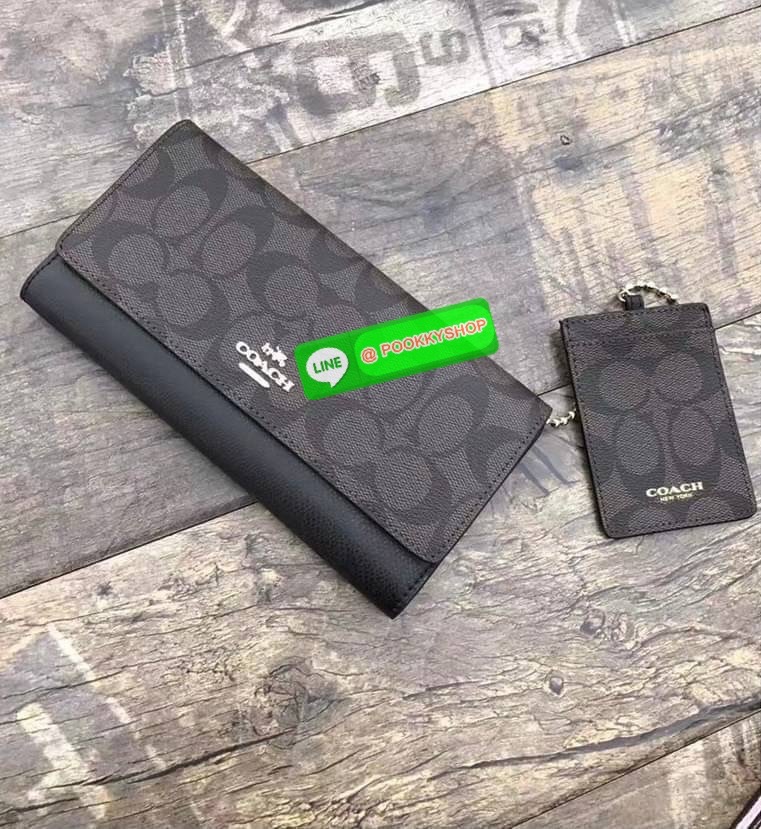 Coach TRIFOLD WALLET IN SIGNATURE (COACH F53763)