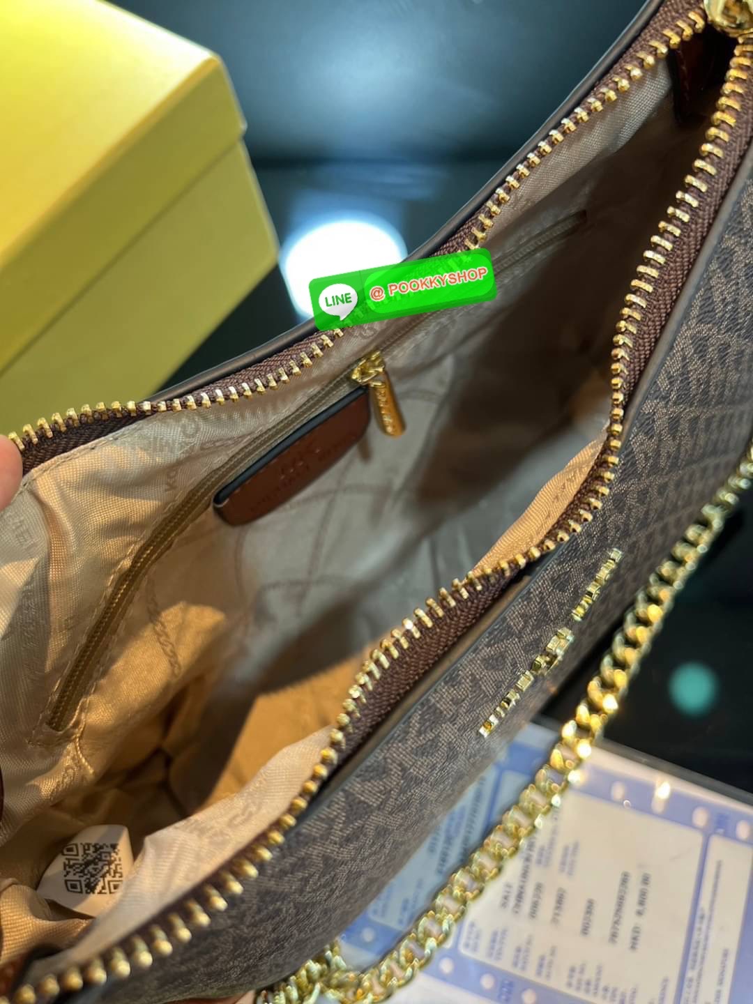 พร้อมส่ง พอร์ช MK MICHAEL KORS มีสายยาว / สายโซ่หนังซาเฟียโน สายโซ่คล้องไหล่ สายสะพายยาวปรับ-ถอดได้