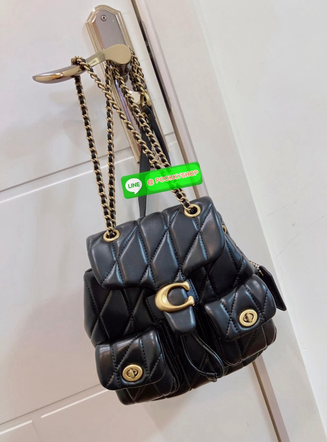 NEW ARRIVAL! สวยเกินห้ามใจ หนังนิ่มฟูสุดๆไปเลยค่า COACH TABBY QUILING BACKPACK ((CU076)) 💌พร้อมส่ง! ใหม่ก่อนใคร กับกระเป๋าทรงที่ฮิตเกินต้าน หนังแท้อย่างดี หนังนิ่ม ฟู ลื่นเงาแววสวยมากๆ ตัดกับอะไหล่ทองแย่างลงตัว