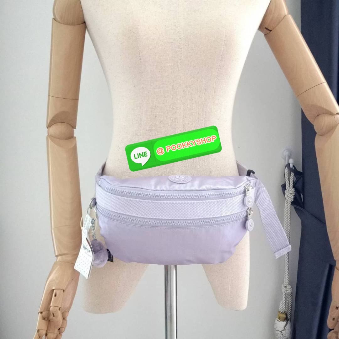 KIPLING YASEMINA Fanny Pack ซับในสีพื้น หัวซิปโลหะไม่มีอักษรแบรนด์ กระเป๋าคาดอกหรือคาดเอว วัสดุด้านนอก Nylon +polyester