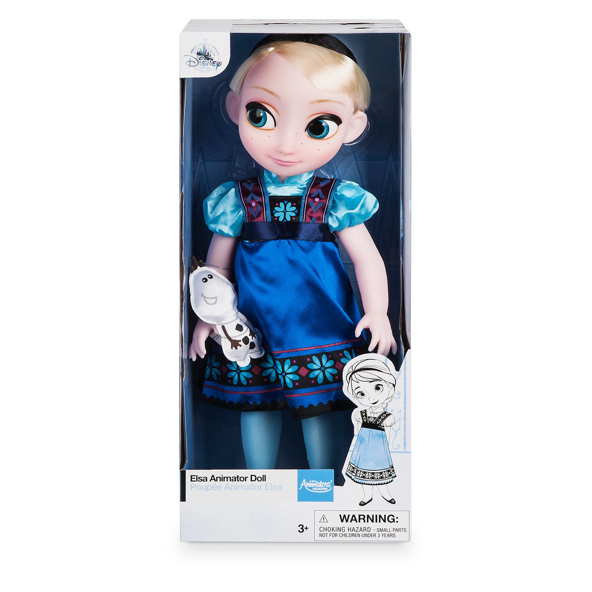 ฮ Disney Animators' Collection Elsa Doll - Frozen - 16'' ของแท้ นำเข้าจากอเมริกา