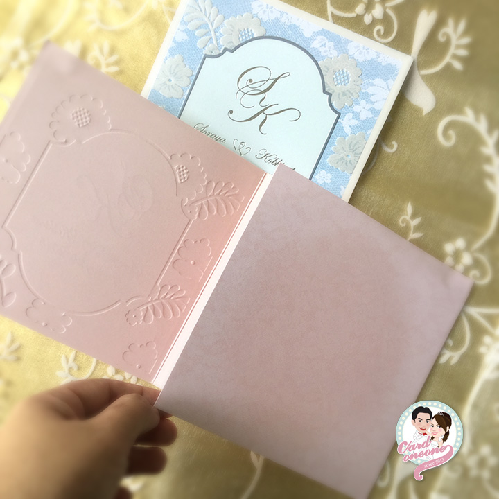 การ์ดแต่งงานลายลูกไม้