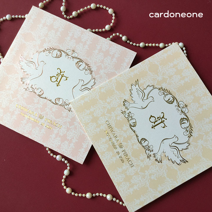 การ์ดแต่งงานพรีเมี่ยม วินเทจ