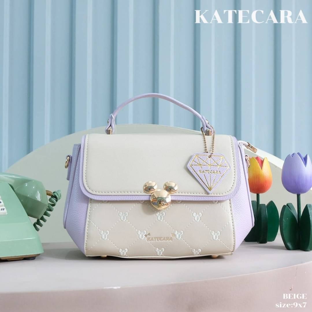 ว๊าวววๆๆ สวยมาก แบรนด์แท้ KATECARA หน้ามิกกี้ สีทรูโทน พาสเทล สวยหวานละมุล มี2 สาย งานสวยมากๆ คะ