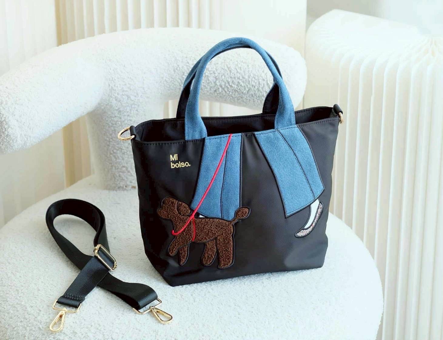 กระเป๋าผ้า Miszapatos แบรนด์ที่ญี่ปุ่นฮิตมาก ดีไซน์น่ารัก วัสดุผ้าไนล่อน เกรดหนา สามารถกันน้ำกันฝุ่นได้