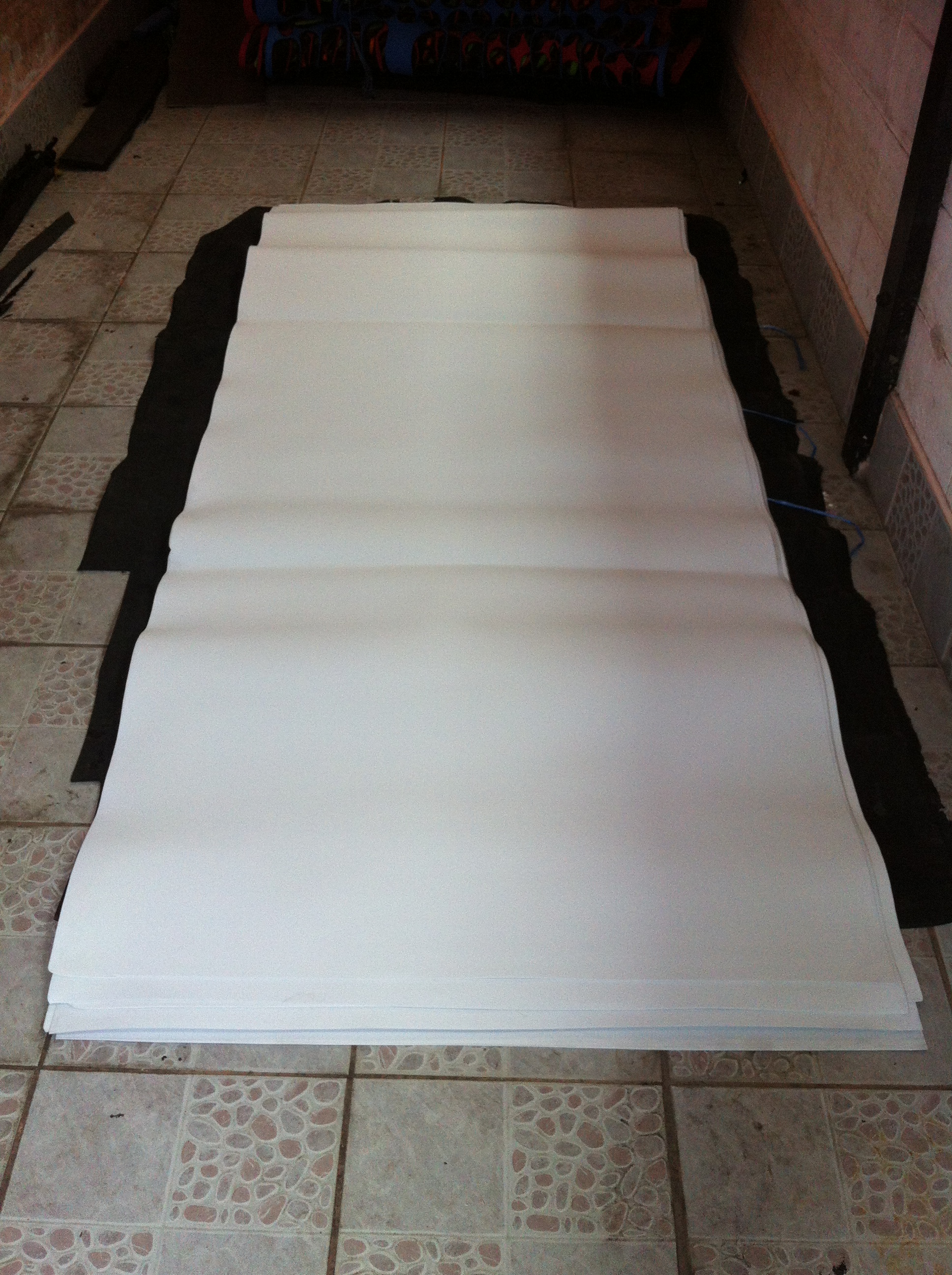 แผ่นยาง eva สีขาว หนา 2 มม.