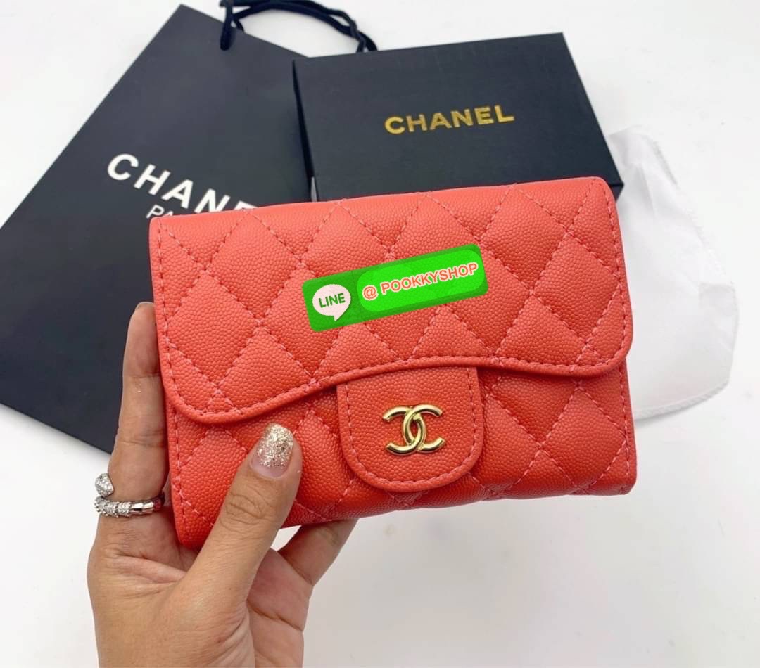 กระเป๋าสตางค์ Chanel (กลาง) CLASSIC MEDIUM FLAP WALLET CAVIARSKIN LEATHER