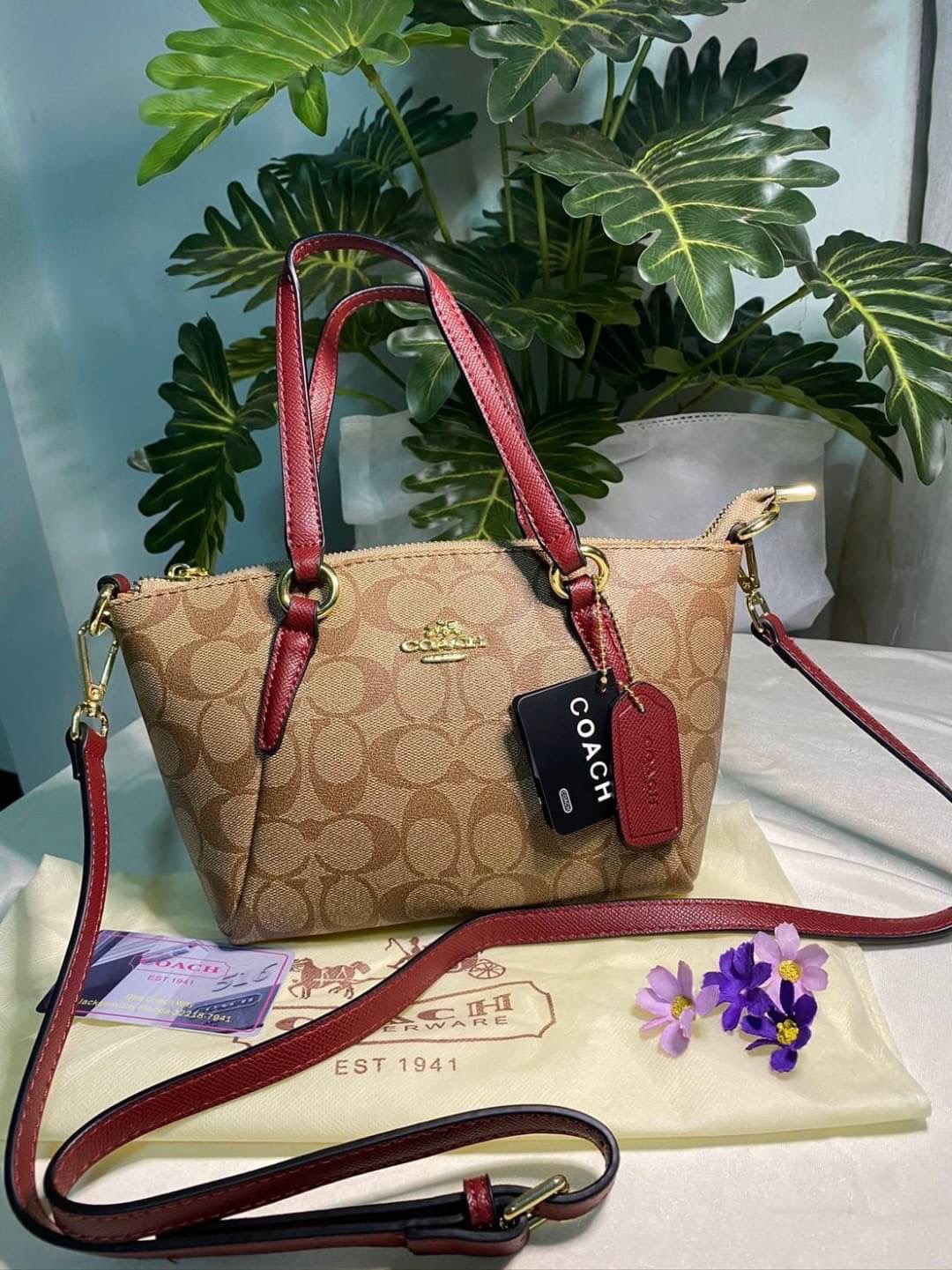 กระเป๋าโค้ชทรงพัด ขนาด mini