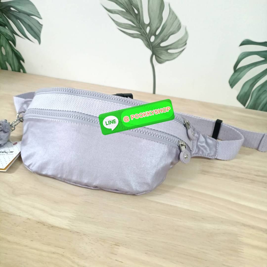 KIPLING YASEMINA Fanny Pack ซับในสีพื้น หัวซิปโลหะไม่มีอักษรแบรนด์ กระเป๋าคาดอกหรือคาดเอว วัสดุด้านนอก Nylon +polyester