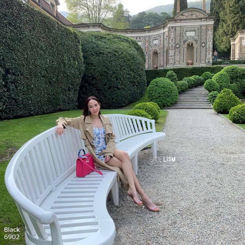 🍒【 𝓡𝓮𝓼𝓽𝓸𝓬𝓴 】🍒 มาเพิ่มครบสี สีแม่อั้มมาเพิ่ม พร้อมส่งค่ะ ! รองเท้าส้นกลม รองเท้าลำลอง แบบสวมซิลิโคนนิ่มวัสดุพื้นPU ส้นกลมสูง2นิ้ว ทรงสวม2ตอนซิลิโคนนิ่มไม่บาดเท้า ดาราเซเลปใส่เพียบ