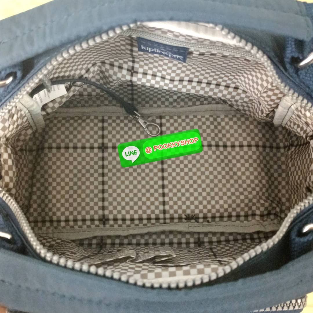 KIPLING Square Handbag & Shoulder bag กระเป๋าถือหรือสะพายข้าง ขนาดกลาง วัสดุ Polyester 100%