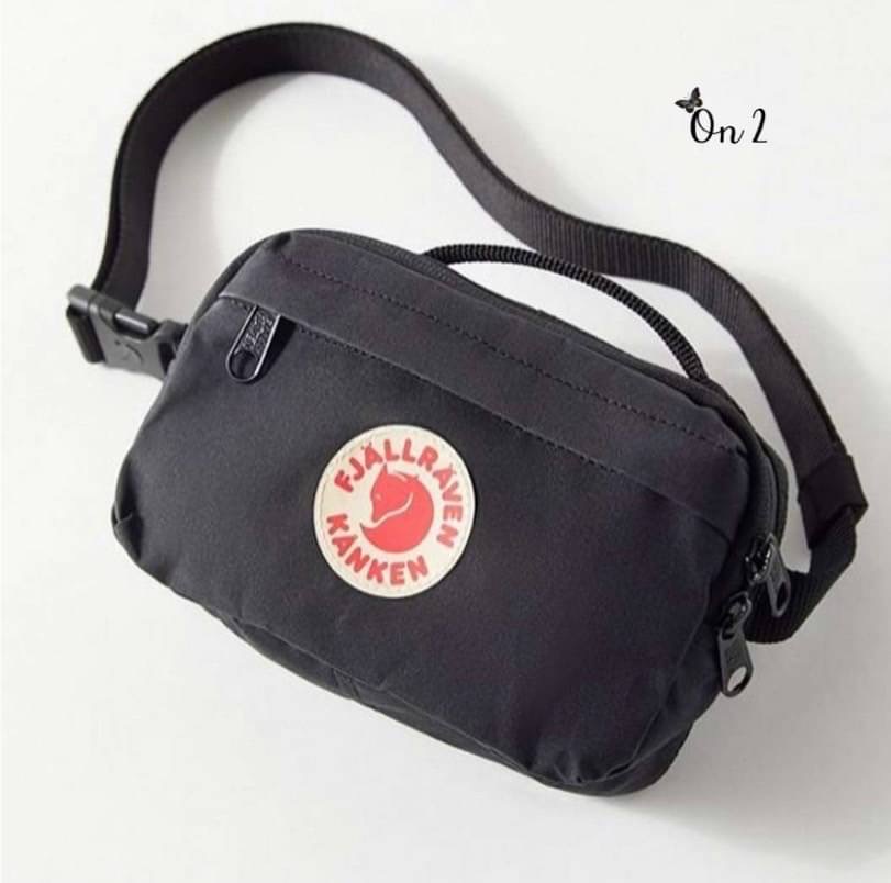 Kanken คาดอกได้ สะพายข้างได้ วัสดุตัวกระเป๋าทำจากผ้ากันน้ำอย่างดี อะหลั่ยสีตามตัวกระเป๋า สายกระเป๋าทำจากผ้าทออย่างดี