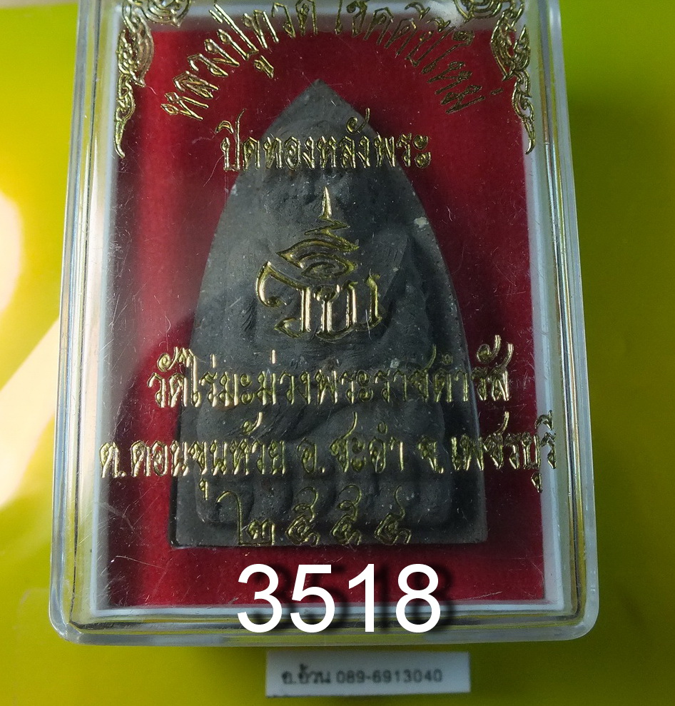 หลวงปู่ทวด วัดไร่มะม่วงพระราชดำรัส ปี 2554 ปิดทองหลังพระ