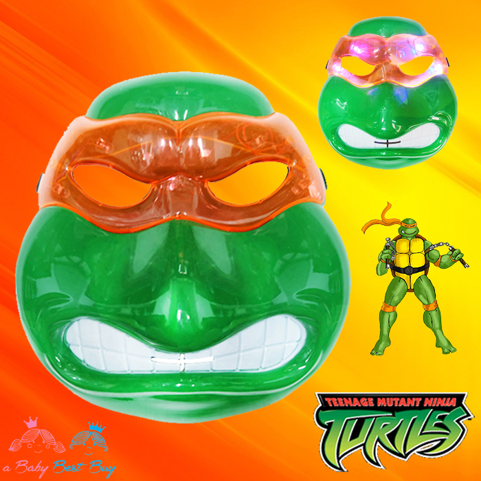 ฮ " Mask Teenage Mutant Ninja หน้ากากนินจาเต่า มีไฟ ที่ตา