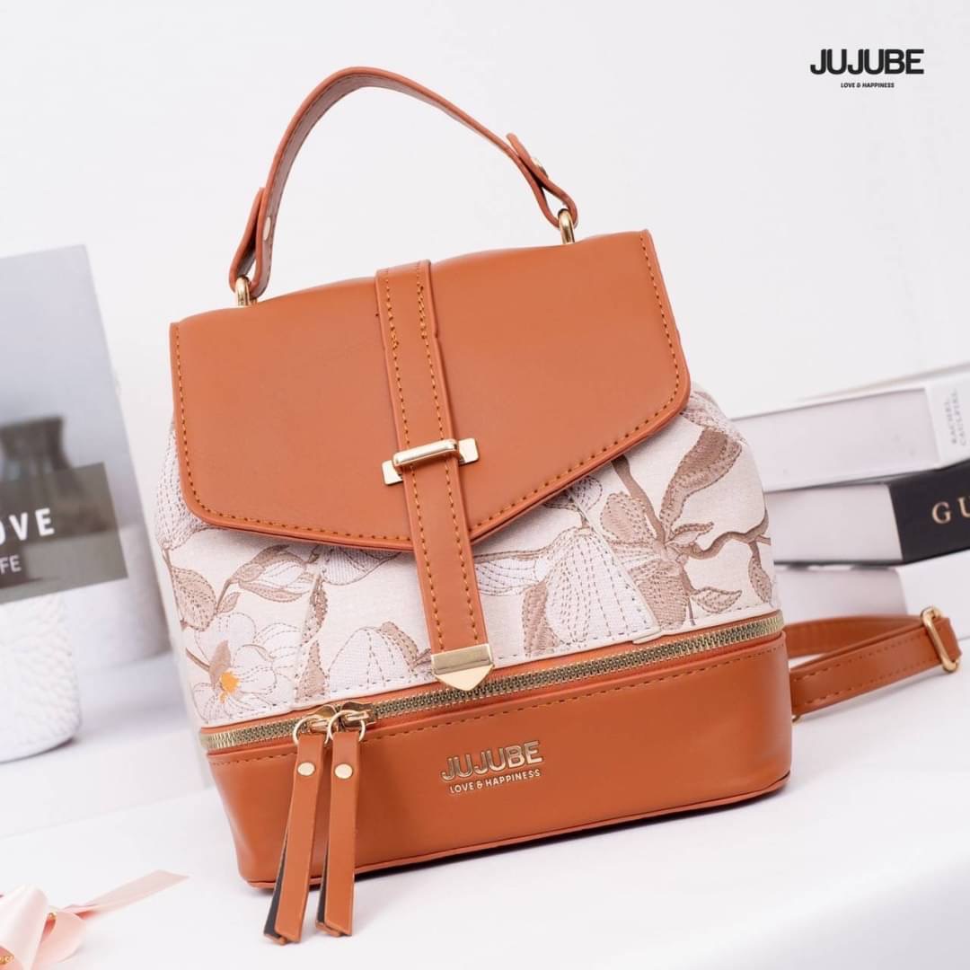 พร้อมส่ง เป้หนัง JUJUBE แบรนด์แท้ รุ่นใหม่ เป้ได้+สะพายข้างได้ ภายในกว้างจุของได้เยอะ