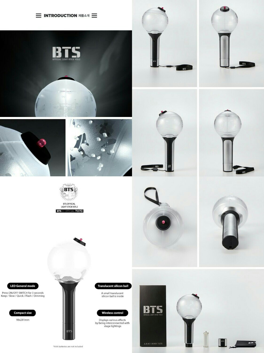 BTS OFFICIAL LIGHT STICK VER.2 - ilovekpopshop : Inspired by