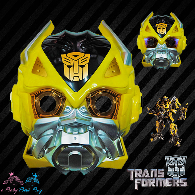 ฮ " Mask Transformer - bumblebee หน้ากาก บัมเบอร์บี มีไฟที่ตา