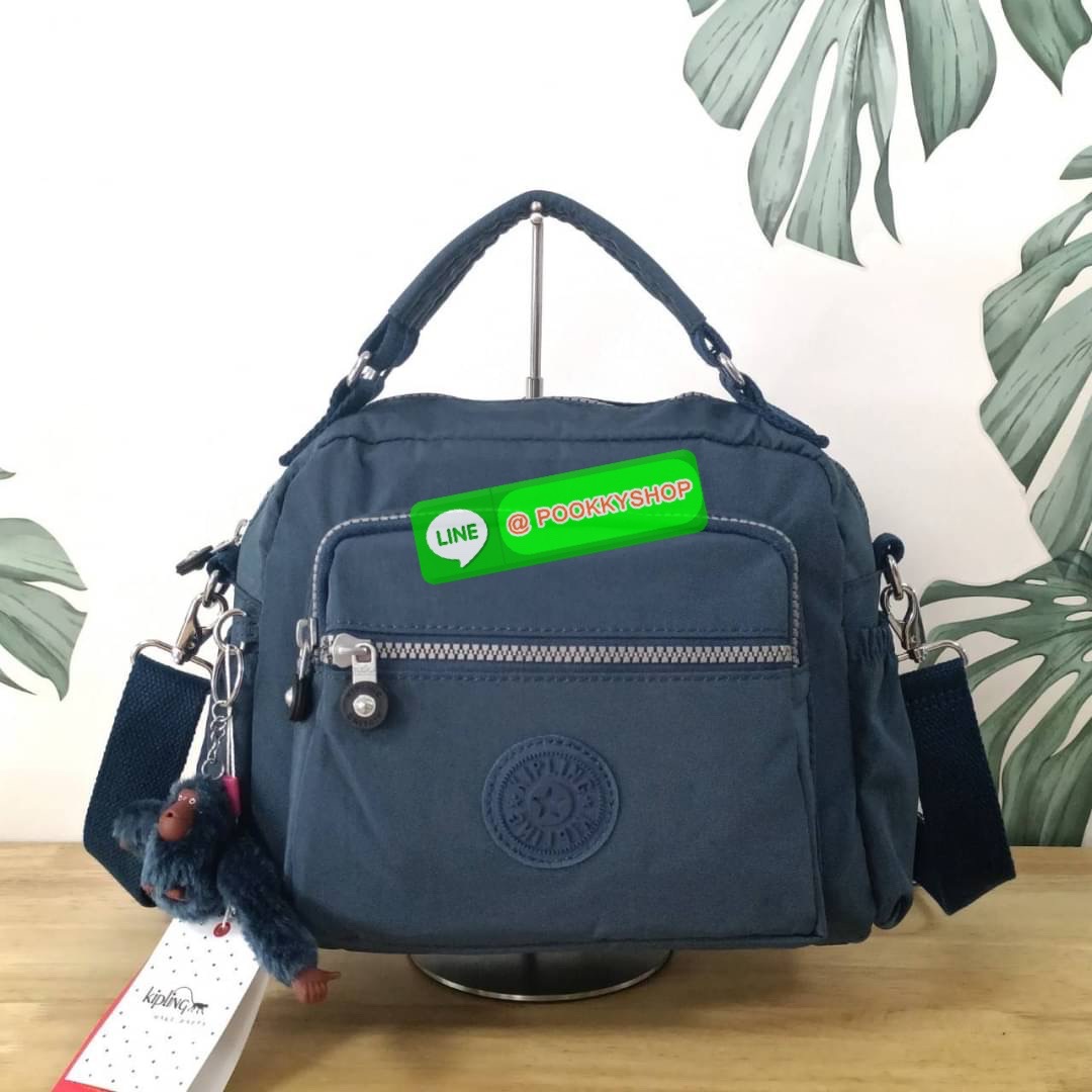 KIPLING Square Handbag & Shoulder bag กระเป๋าถือหรือสะพายข้าง ขนาดกลาง วัสดุ Polyester 100%