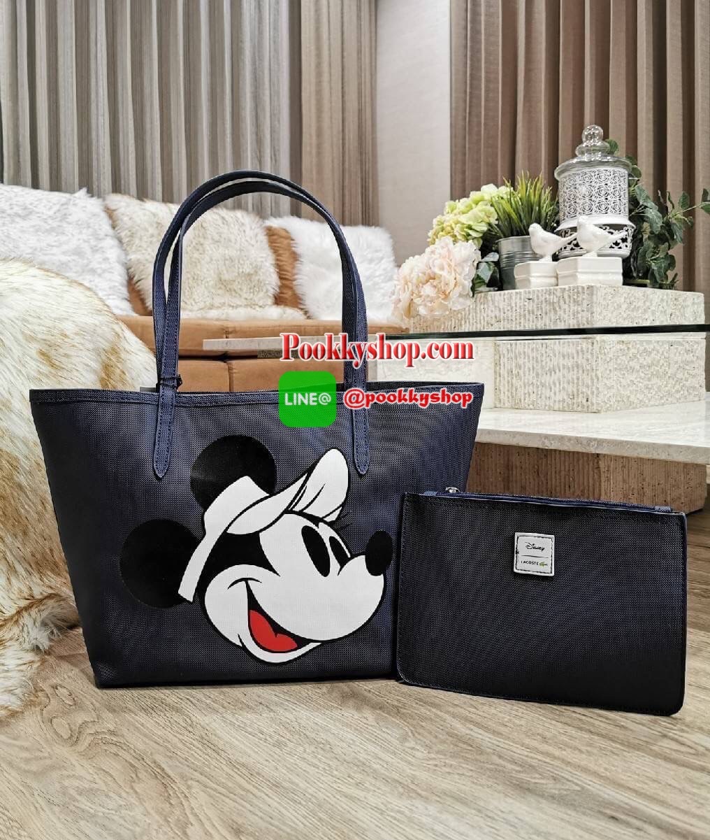 Don't Miss! Best Seller! ซื้อ1ได้ถึง2!! New! & Limited x Disney Holiday Collection Reversible Tote Bag With Clutch คอลเลคชั่นดิสนีย์ทรงTote มาพร้อมใบเล็กเข้าชุดสุดคุ้มสามารถแยกใช้ได้ วัสดุหนัง Saffiano สวยกันน้ำดูแลรักษาง่ายดีไซน์โดดเด่นมีลูก