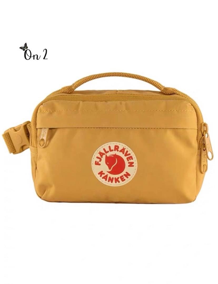 Kanken คาดอกได้ สะพายข้างได้ วัสดุตัวกระเป๋าทำจากผ้ากันน้ำอย่างดี อะหลั่ยสีตามตัวกระเป๋า สายกระเป๋าทำจากผ้าทออย่างดี