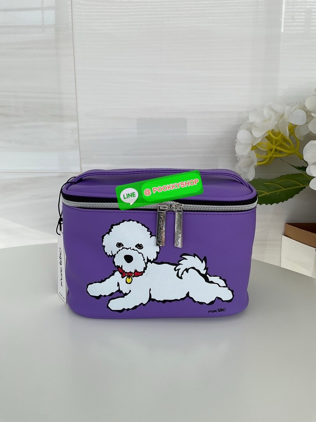 🚚 พร้อมส่ง 🚚 Marc Tetro Large Make Up Tote /Travel สินค้าแบรนด์แท้100% พร้อมแท็ก!! แบรนด์ดังจากอเมริกา รุ่นขายดีในประเทศญี่ปุ่น กระเป๋าเครื่องสําอาง แบบมือถือ ลาย แมว / สุนัข มีให้เลือก 3 ลาย วัสดุหนัง pvc หนังเทียม น้ำหนักเบา ปิด/เปิด ด้ว