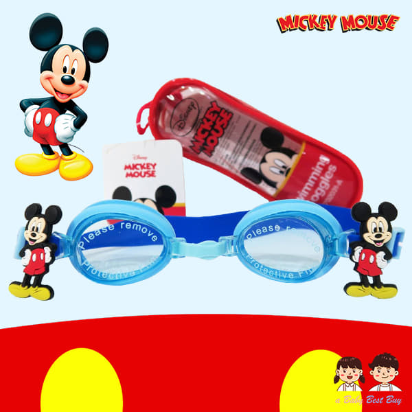" Disney Mickey Mouse SWIM GOGGLES ป้องกันแสง UV แว่นตาว่ายน้ำ ลายมิกกี้เม้าส์ แว่นว่ายน้ำเด็ก Disneyแท้