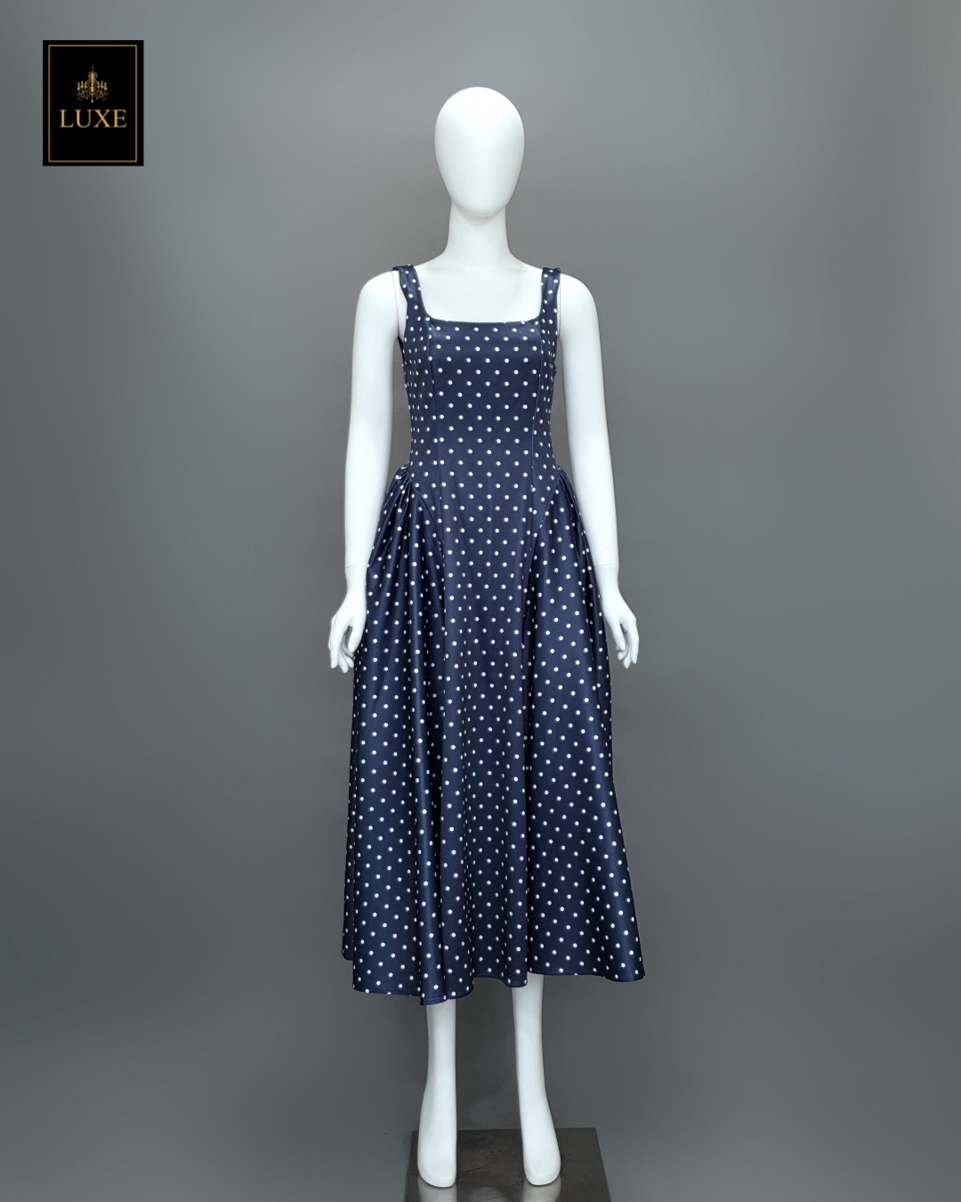 เดรสแฟชั่น เดรสเสื้อกล้ามแขนกุด กระโปรงบานทรงวงกลม แพตเทิร์นสวย