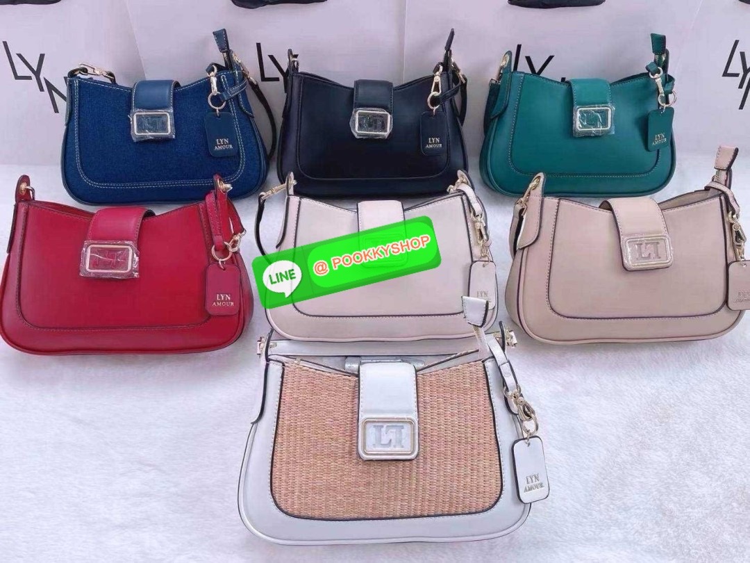 กระเป๋าลิน Lyn สะพายข้าง คลอใหม่ คล้องไหล่ได้ สะพายข้างครอสบอดี้ได้ มีสายสะพาย2เส้น