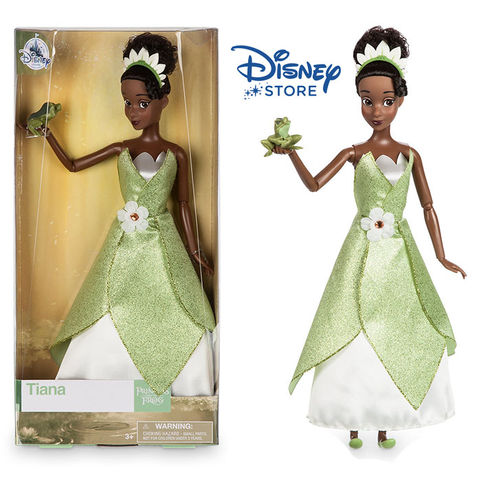 ฮ Tiana Classic Doll with Prince Naveen as Frog Figure 12'' ของแท้ นำเข้าจากอเมริกา