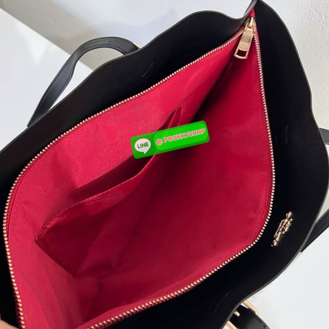 Coach MOLLIE TOTE IN SIGNATURE CANVAS (COACH 1665) กระเป๋าหนังใบเคลือบซิกเนเจอร์และหนังเรียบ ภายในกระเป๋ามัลติฟังก์ชั่น ปิดด้วยซิป ซับในผ้า หูหิ้วพร้อมหูหิ้ว 10 1/4" ช่องเปิดด้านข้าง