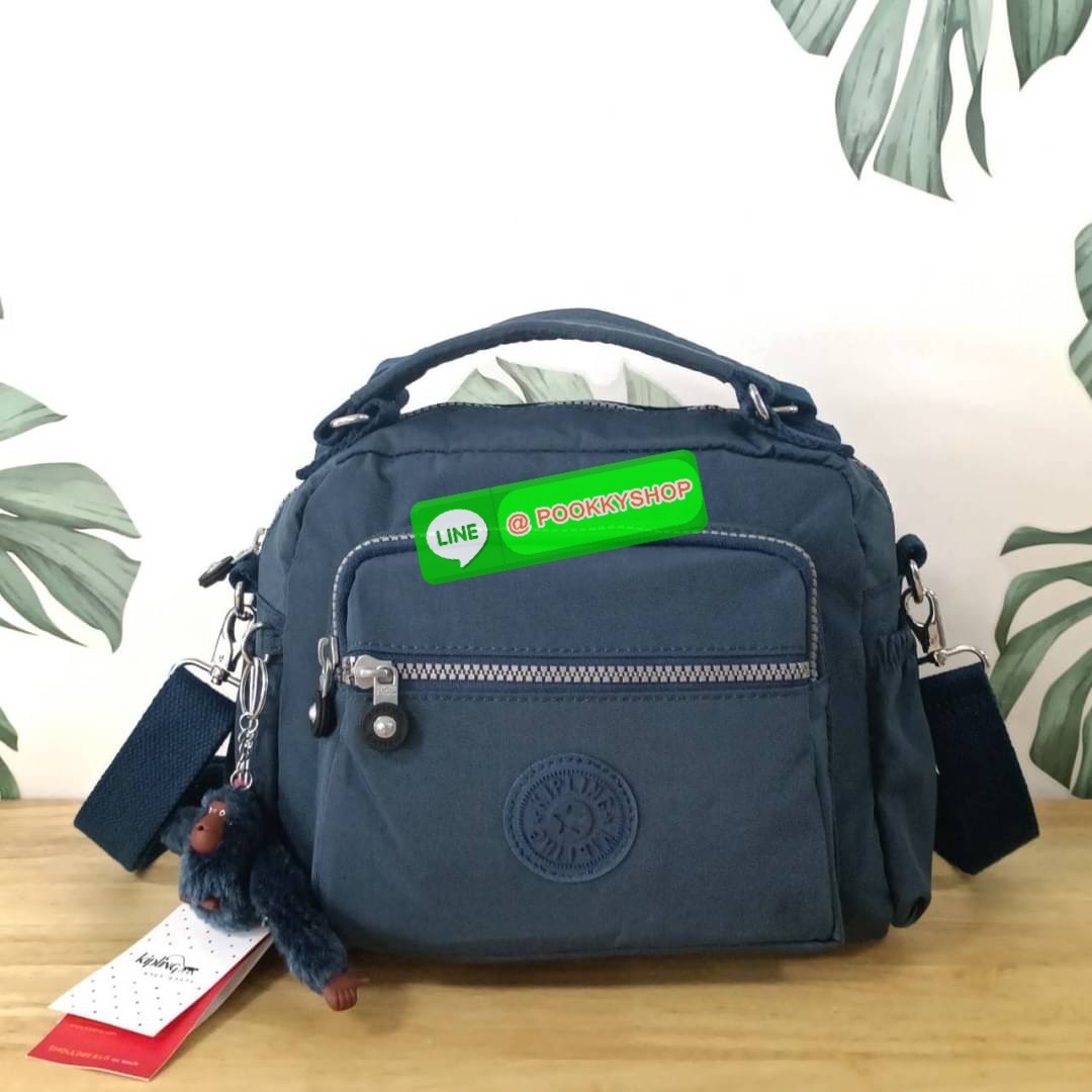 KIPLING Square Handbag & Shoulder bag กระเป๋าถือหรือสะพายข้าง ขนาดกลาง วัสดุ Polyester 100%