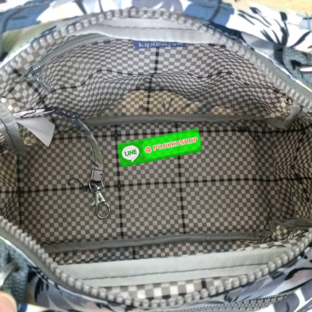 KIPLING Square Handbag & Shoulder bag กระเป๋าถือหรือสะพายข้าง ขนาดกลาง วัสดุ Polyester 100%