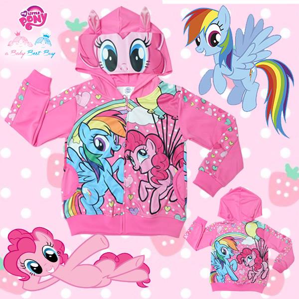 ฮ " (Size S-M-L-XL ) Jacket My Little Pony เสื้อแจ็คเก็ต เสื้อกันหนาว แขนยาว เด็กผู้หญิง สกรีนลายมายลิตเติ้ลโพนี่ รูดซิป มีหมวก(ฮู้ด) ใส่คลุมกันหนาว กันแดด ใส่สบาย ลิขสิทธิ์ฮาสโบแท้ โพนี่แท้