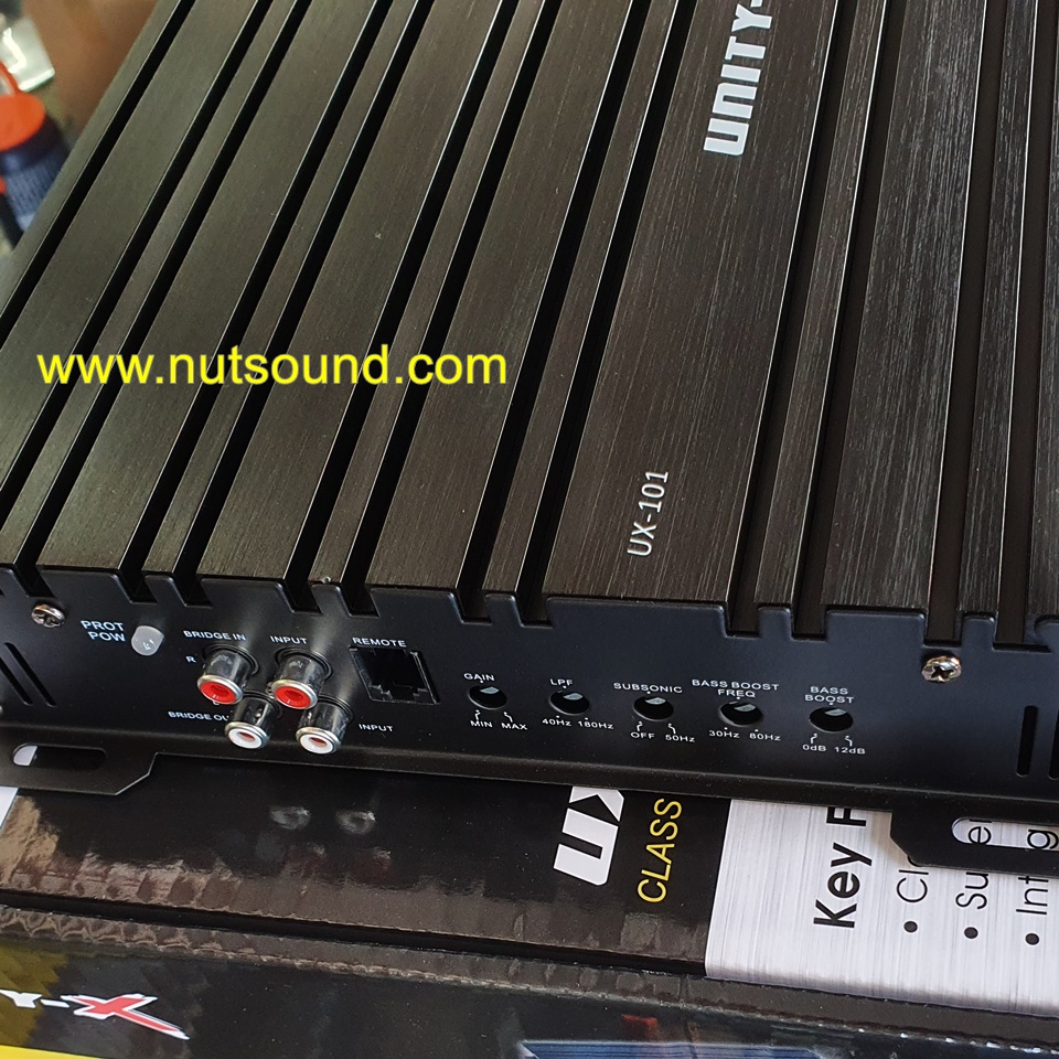 เพาเวอร์แอมป์รถยนต์ CLASS D 2CH 5000W ยี้ห้อ UNITY-X รุ่น UX-101 เพาเวอร์แอมป์ คลาสดี ขับซับ