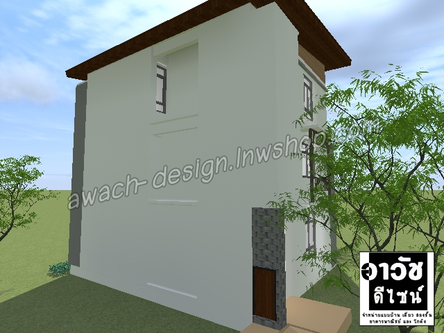 C0220 แบบบ้านพักอาศัย 3 ชั้น 3 ห้องนอน