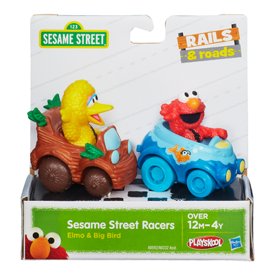 z Sesame Street Racers Elmo and Big Bird Playskool