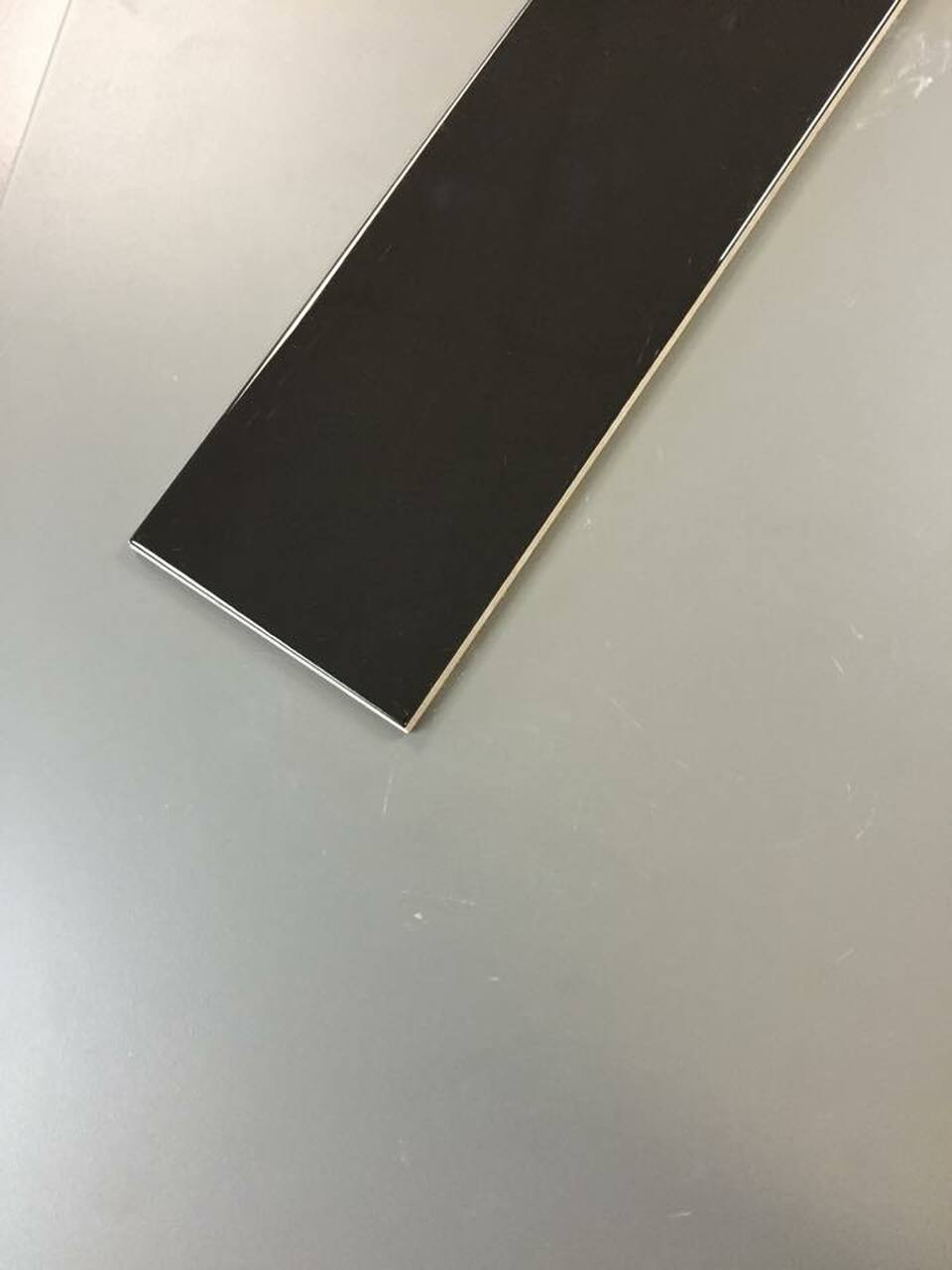 3"x12" Ceramic : (Black) สีดำ เคลือบเงา