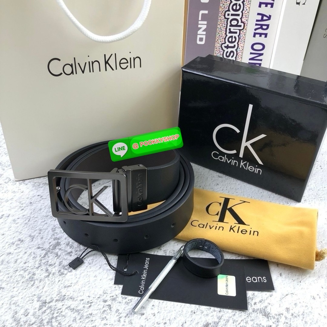 Calvin Klein Belt Calvin Klein Real leather เข็มขัดผู้ชาย Calvin Klein Real leather หนังแท้ หัวเข็มขัดตัวอักษรแบรนด์ CK ดูเก๋มีสไตล์ New item! ชุดของขวัญสำหรับคุณผู้ชาย เข็มขัด ที่ใครหลายคนรอคอย ดีไซน์เรียบหรู ตามแบบฉบับของCKเลยคะ จะ ซื้อเป็นของขวัญ ของฝา