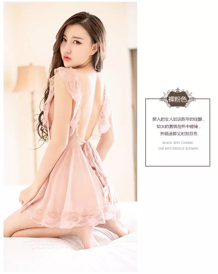 ชุดนอนซีทรู ชุดเมทสาว ซีทรูสีนูทเนื้อ เนื้อผ้าทิ้งตัว สวยหรูมากคะ