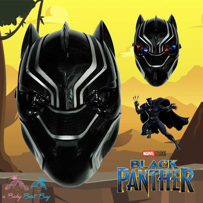 ฮ " Mask black panther - หน้ากากแบล็ค แพนเธอร์ ไฟกระพริบที่ตา