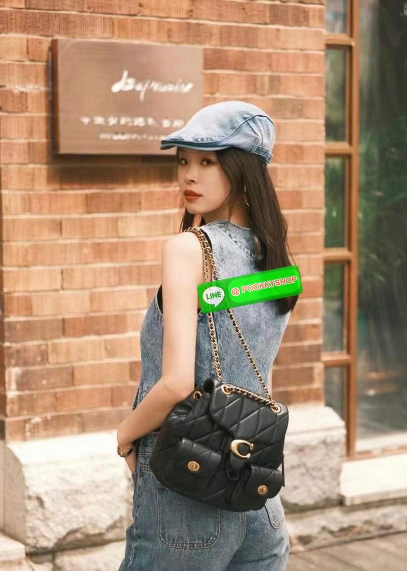 NEW ARRIVAL! สวยเกินห้ามใจ หนังนิ่มฟูสุดๆไปเลยค่า COACH TABBY QUILING BACKPACK ((CU076)) 💌พร้อมส่ง! ใหม่ก่อนใคร กับกระเป๋าทรงที่ฮิตเกินต้าน หนังแท้อย่างดี หนังนิ่ม ฟู ลื่นเงาแววสวยมากๆ ตัดกับอะไหล่ทองแย่างลงตัว
