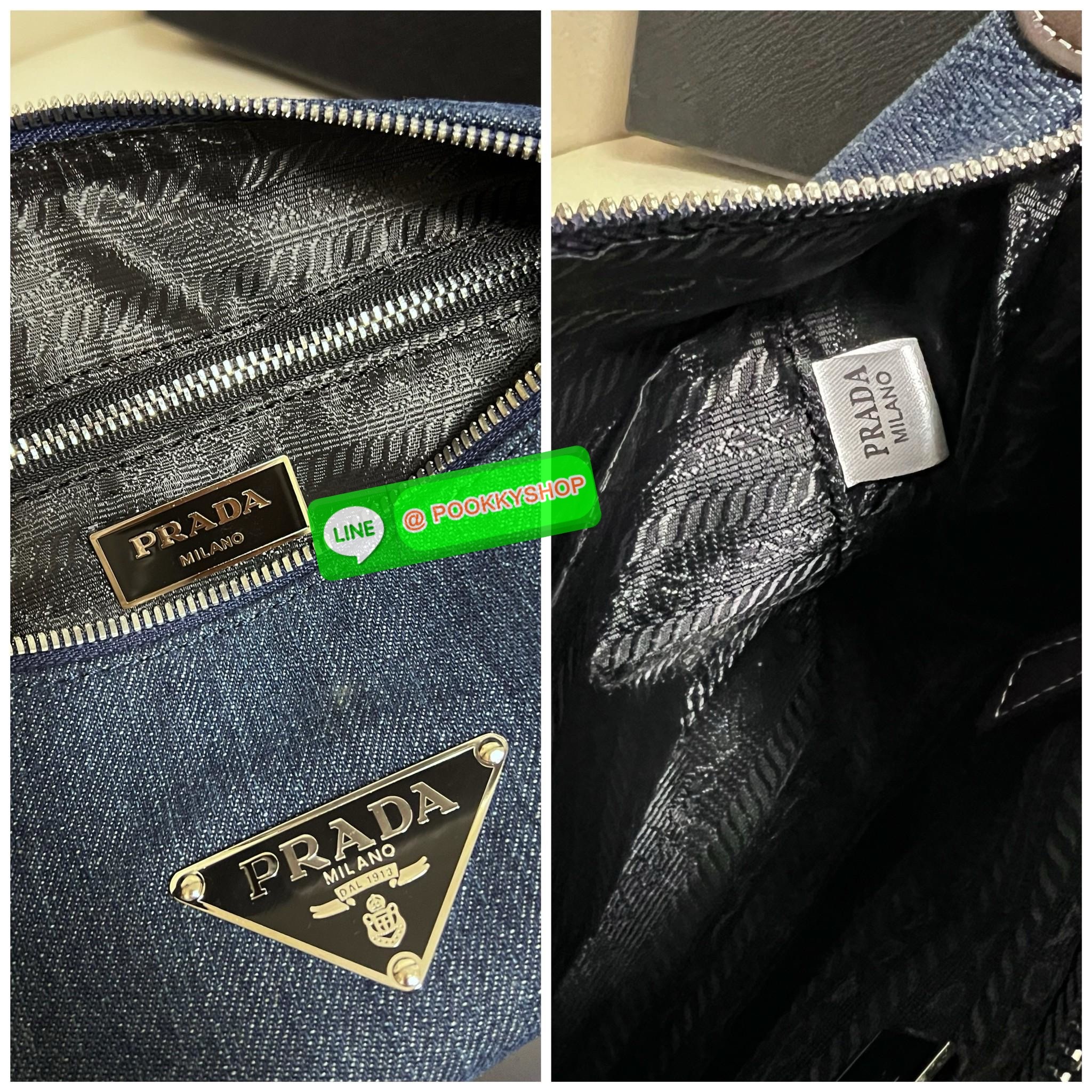 **สินค้าเข้าใหม่** ทางนี้ค่าาสาวๆ สวยเกินจะห้ามใจไหว! NEW IN! PRADA HOBO HANDBAG//SHOULDER DENIM BAG 🔖พร้อมส่งา แม่ค้าเองก็จับไม่วางแล้ว1ค่าา สวยจริงๆ กับPrada denim วัสดุยีนส์หนานิ่มตัดขอบหนังอย่างดี ทรงสวยมากๆค่ะ หูหิ้วสายหนังในตัว คล้องไหล่ได้