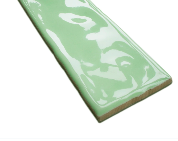 กระเบื้องซับเวย์ 3"x12" รุ่น Wavy สีเขียวอ่อน (Light green)