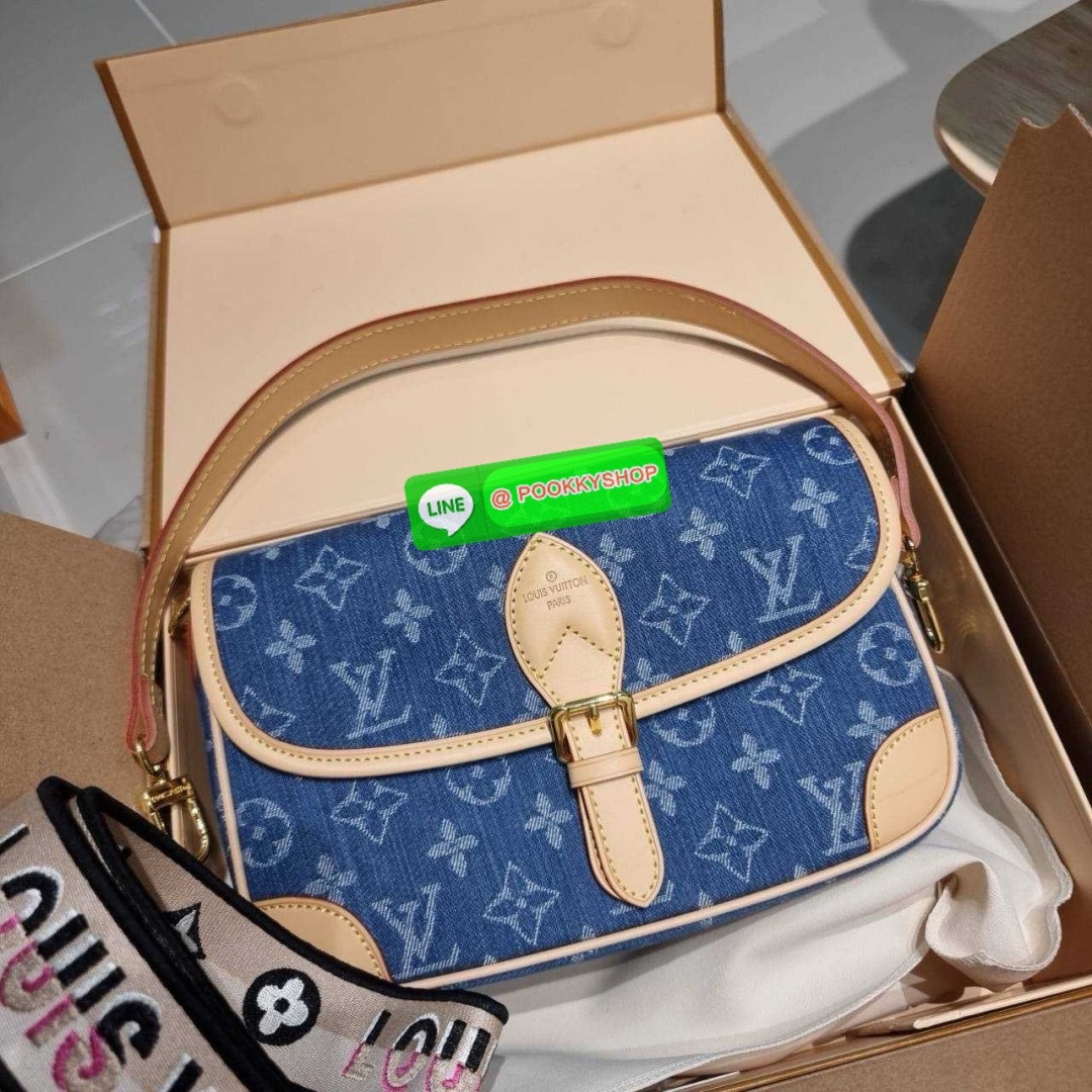 LV diane monogram denim bag 🔆 Details กระเป๋ามัลติฟังก์ชั่นสุดคุ้มจากเคาน์เตอร์ dutyfree ดีไซน์ใหม่ ออกมาได้น่ารักน่าใช้มากๆ สียีนส์สวยมีเสน่ห์