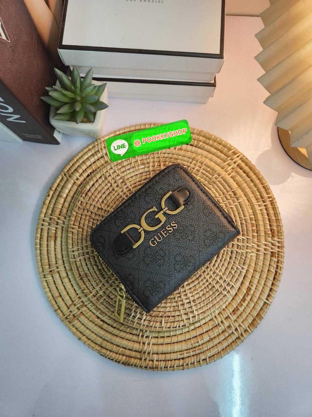 กระเป๋าสตางค์ใบสั้นเกรส Guess งานแท้Outlet