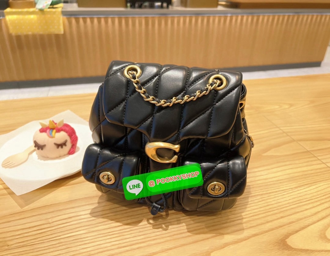 NEW ARRIVAL! สวยเกินห้ามใจ หนังนิ่มฟูสุดๆไปเลยค่า COACH TABBY QUILING BACKPACK ((CU076)) 💌พร้อมส่ง! ใหม่ก่อนใคร กับกระเป๋าทรงที่ฮิตเกินต้าน หนังแท้อย่างดี หนังนิ่ม ฟู ลื่นเงาแววสวยมากๆ ตัดกับอะไหล่ทองแย่างลงตัว