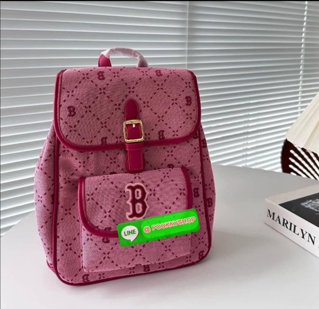 กระเป๋าเป้ NY MLB สะพายข้าง ผ้าแคนวาส สายสปอร์ตปรับระดับได้