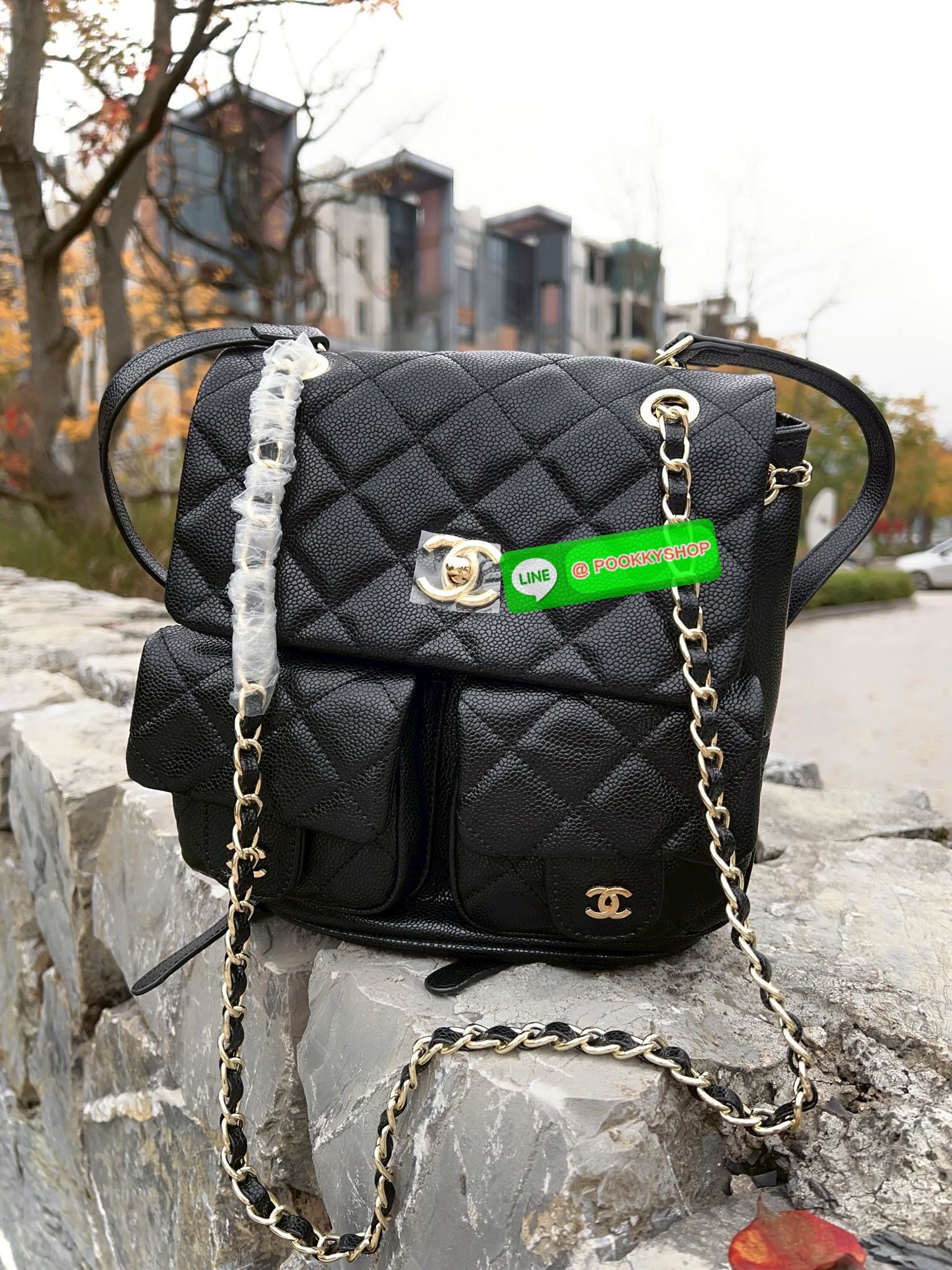 CHANEL DUMA CAVIAR BACKPACK ((vip gift ตปท.)) 🔖พร้อมส่ง! อย่ารอช้าที่จะสวยกันค่าาสาวๆ กับกระเป๋าสะพายหลัง หนังคาเวียร์นิ่มลายสวยค่ะ