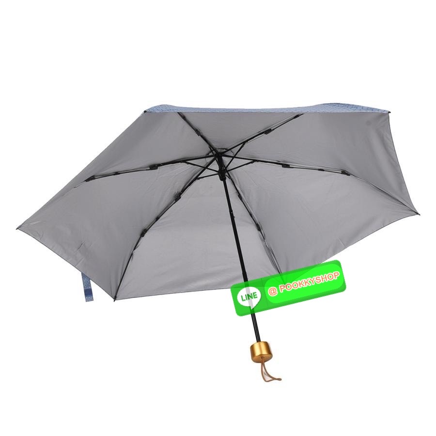 kusuguru Japan ร่มพับมีผ้าคลุม กันแดด กันฝน ป้องกันรังสียูวี สำหรับผู้หญิง ร่มพับ Parlor Suzuran-do