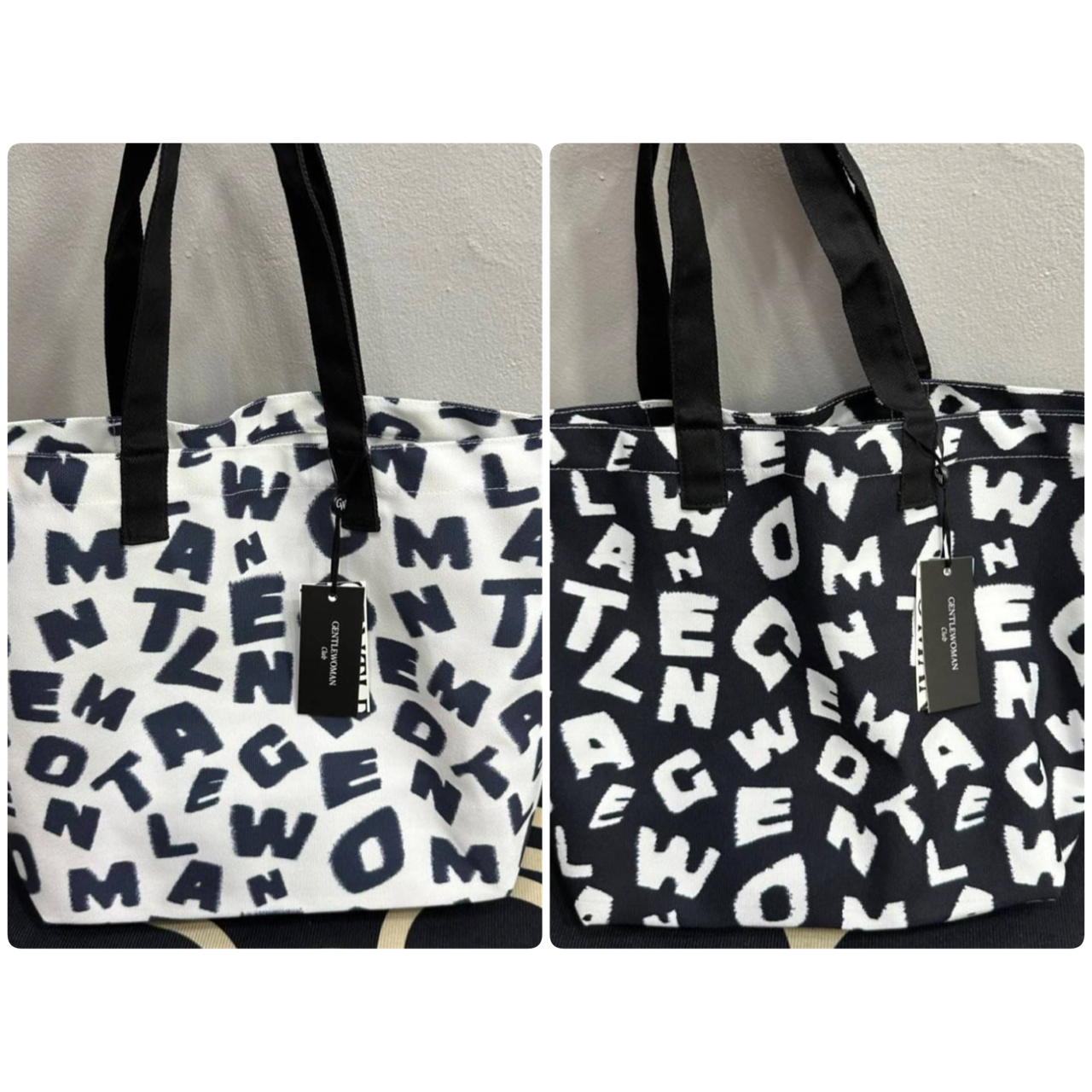 กระเป๋าถือ Gentle Woman น้ำหนักเบา จุของได้เยอะ ผ้าแคนวาส งานเทียบแท้ ชนช้อป ใช้สลับแท้ งานปั้มทุกจุด